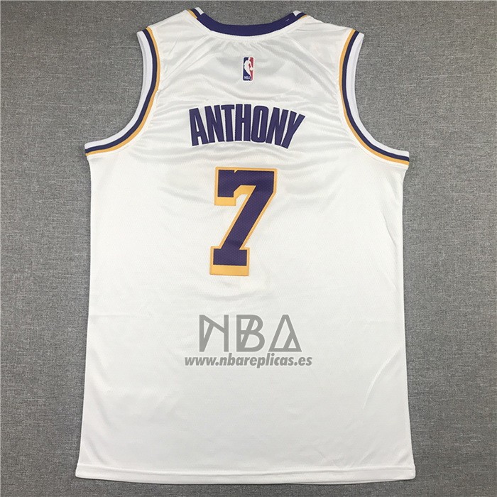 Camiseta Los Angeles Lakers Carmelo Anthony NO 7 Association 2021 Blanco